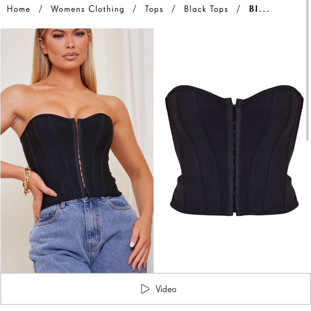 NEW PLT Size 4 corset top